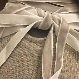 Mix No. 6 Shoe Liners with Velvet Ties, OS, Silver